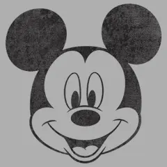 Boy's Disney Mickey Mouse Face Distressed T-Shirt