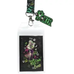 DC Comics Batman The Joker Clown Prince Of Crime Lanyard ID Badge Holder