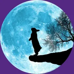 Women's Design By Humans Moon Bunny By Maryedenoa Racerback Tank Top