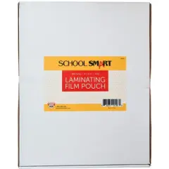 School Smart Clear Laminating Pouches, 9 x 11-1/2 Inches, 3 Mil Thick, Pack of 100