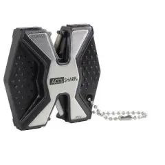 AccuSharp Brushed Nickel Diamond Abrasive 2 stage Knife and Tool Sharpener