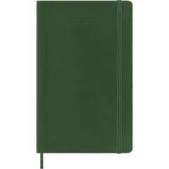 Moleskine 2025 Weekly/Monthly Planner 5.125"x8.25" Large Softcover Myrtle Green: Pocket Calendar, College Ruled, Acid-Free