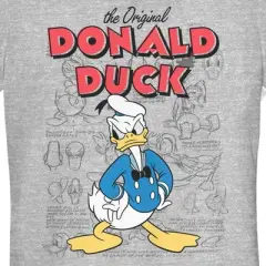 Junior's Mickey & Friends Donald Duck Original Art T-Shirt