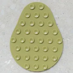 Dexypaws Enrichment Lick Mat: Avocado - Grooved Dog Feeding Pad