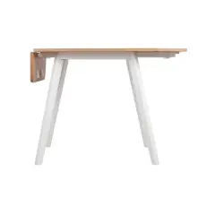 Abacus Extendable Dining Table Oak Brown/White - Universal Expert