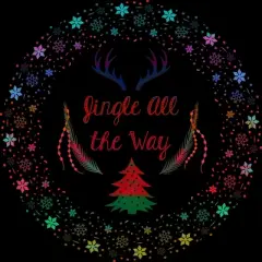 Men's Design By Humans Christmas Jingle All The Way Snowflake Circle By famenxt Tank Top