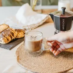 GROSCHE FRESNO Double Walled Glass Cups, Set of 2, 9.2 fl oz each