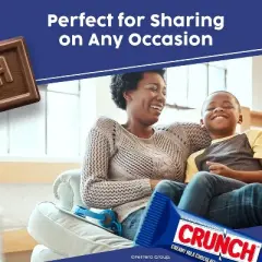 Crunch 16 Pack Full Size Single Chocolate Candy Bar 1.55oz Each Bulk Packaging