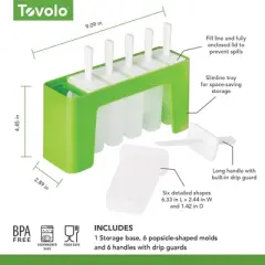 Tovolo Set of 6 Groovy Pop Molds