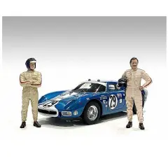"Racing Legends" 60's Set of 2 Diecast Figures for 1/43 Scale Models by American Diorama