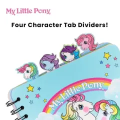 Inkology, LLC My Little Pony Trio 4-Tab Spiral Notebook With 160 Dotted Sheets | 6 x 9 Inches