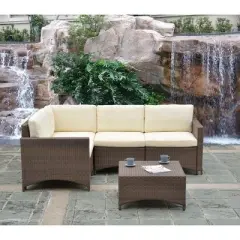 Jiallo Studio Shine Collection Modular Sectional Set With Coffee Table