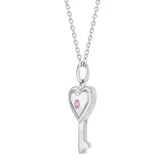 Girls' Key to My Heart Sterling Silver Necklace - In Season Jewelry