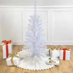 Northlight Pre-Lit Slim Woodbury White Pine Artificial Christmas Tree - 3' - Clear Lights