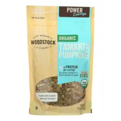 Woodstock - Organic - Tamari Pumpkin Seeds - Case of 8 - 9 oz