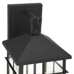 John Timberland Bernal 17 1/2" High Sand Black 2-Light Outdoor Wall Light