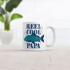Crazy Dog Reel Cool Papa Mug Funny Novelty Fishing Graphic Coffee Cup-11oz