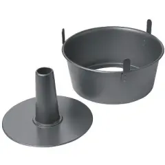 Chicago Metallic 9-1/2 in. W X 9.5 in. L Angel Food Cake Pan Gray