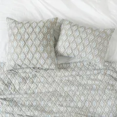 carol & frank 26" x 26" Liam Sky Handcrafted Euro Sham