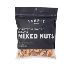Ferris Nut Co. Roasted and Salted Deluxe Mixed Nuts - Case of 12/16 oz