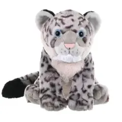 Wild Republic Cuddlekins Snow Leopard Cub Stuffed Animal, 12 Inches