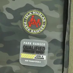 Jurassic Park Logo 16" Tan & Camo Backpack