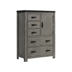Montauk 5 Drawer Gentleman's Chest Gray - Picket House Furnishings