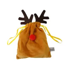 Midlee Reindeer Poop Plush Christmas Dog Toy