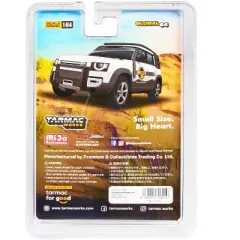 Land Rover Defender 110 Trek Edition with Roof Rack White Met. w/Graphics "Palm Springs" 1/64 Diecast Model Car by Tarmac Works