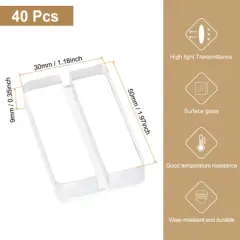 Unique Bargains Wear-Resistant Wedding Acrylic Place Card Holders with Card Slot