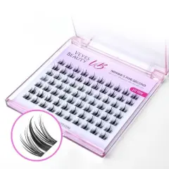 VEYESBEAUTY Manga 10-14mm Lash Clusters Individual Eyelash Extensions DIY False Eyelashes Lash Tray