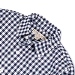 Hope & Henry Boys' Long Sleeve Stretch Poplin Roll-Up Button Down Shirt, Kids
