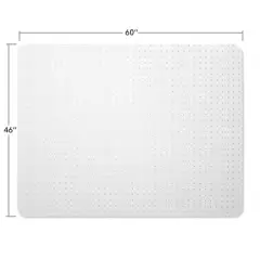 WorkOnIt Office Desk Chair Floor Mat, Clear