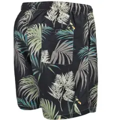 Falcon Bay Men's Rick's Cafe Hawaiian Print Swim Shorts | Black