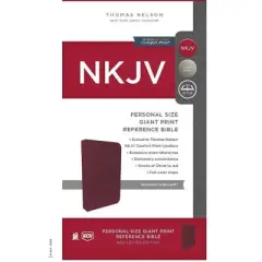 CU NKJV, Personal Size Bible, Giant Print, Leathersoft, Burgundy, Red Letter, Comfort Print (Hardcover)