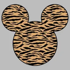 Girl's Disney Mickey Mouse Tiger Print Silhouette T-Shirt