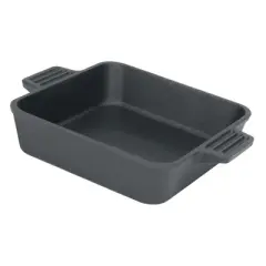 Bayou Classic 7472 8" x 8" x 2" Square Pre-Seasoned Cast Iron Cake Baking Pan, Oven and Broiler Compatible Casserole Bakeware Dish, Black