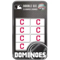 MasterPieces Officially Licensed MLB Cleveland Indians 28 Piece Dominoes Game for Adults