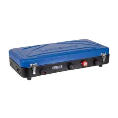 Stansport Double Burner and Grill Propane Stove Blue