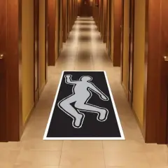 Beistle PSI Body Silhouette, 30" x 5', (2/Pkg) Multicolored