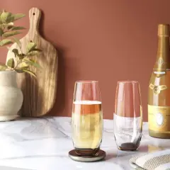 9.6oz Stemless Hutton Champagne Flute - Threshold&trade;