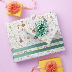 Bow - Spritz&trade;: Green Polypropylene Gift Packaging Accessory for All Occasions, Decorative Solid Birthday Gift Bow