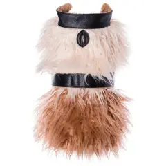 PoisePup - Mink Faux-Fur Vest - Wildest One, Xsmall
