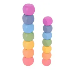 TickiT Rainbow Wooden Cubes, Set of 14