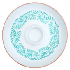 Infuse 16" Melamine Chip and Dip Blue