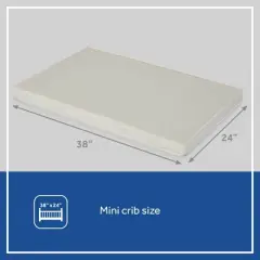 Sealy Mini Antibacterial Crib Mattress - 38"x24"