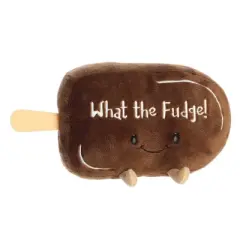 Aurora Large What The Fudge JUST SAYIN' Witty Stuffed Animal Brown 12.5"