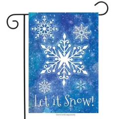Briarwood Lane Garden Flag 12x18 For Outdoor Snowflakes Seasonal Garden Flag Flags For Outside