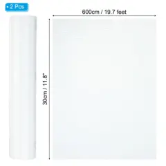 Unique Bargains Non-Adhesive EVA Refrigerator Drawer Mats Washable Shelf Liner 2 Pcs