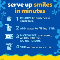 Kraft Spongebob Shapes Mac and Cheese Microwaveable Cups - 7.6oz/4ct
